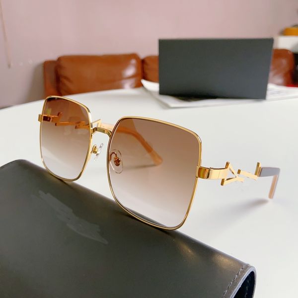 men's sunglasses logo y large frame metal glasses female designer sl uv resistant sunglasses, White;black
men's sunglasses logo y large frame metal glasses female designer sl uv resistant sunglasses, White;black