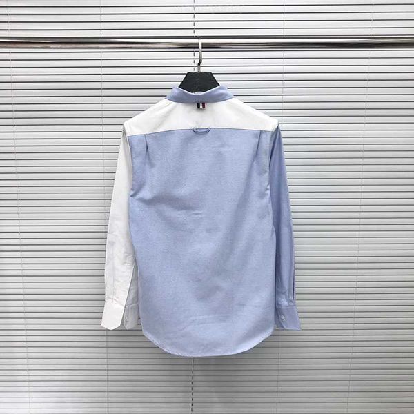 thom white blue patchwork fashion brand men's spring autunm casual cotton poplin shirt custom wholesale tb shir rw9a, White;black
thom white blue patchwork fashion brand men's spring autunm casual cotton poplin shirt custom wholesale tb shir rw9a, White;black