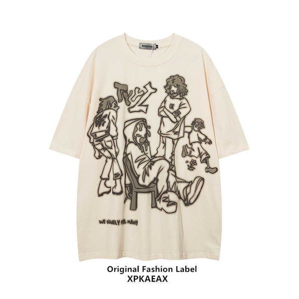 fashion stussys brand american high street vintage couple costume casual loose short sleeve t-shirt for men and women spaceman gb, White;black
fashion stussys brand american high street vintage couple costume casual loose short sleeve t-shirt for men and women spaceman gb, White;black