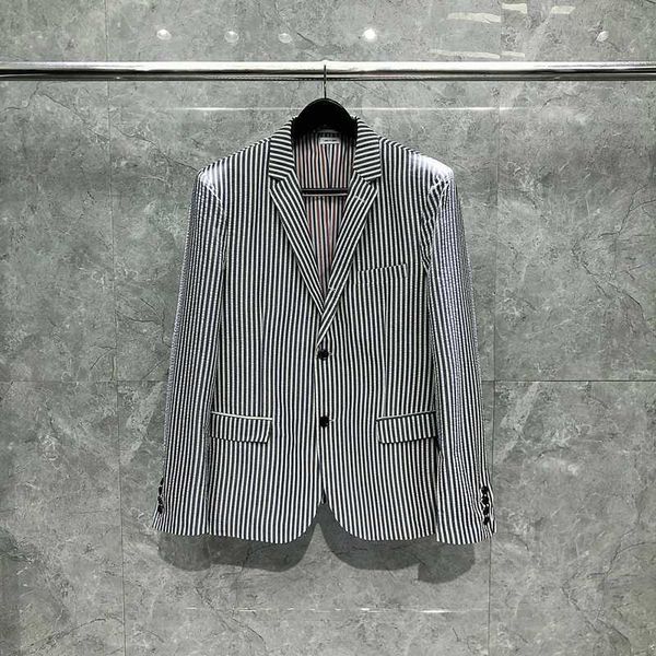 tb thom new arrival striped blazer spring autumn mens casual stylish fashion coats button down design loose mens suit jacket, White;black
tb thom new arrival striped blazer spring autumn mens casual stylish fashion coats button down design loose mens suit jacket, White;black