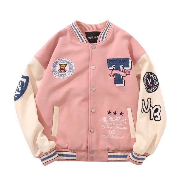 men s jackets gmiixder vntage baseball men women stand up collar varsity college vintage patch design oversize coat 230307, Black;brown
men s jackets gmiixder vntage baseball men women stand up collar varsity college vintage patch design oversize coat 230307, Black;brown