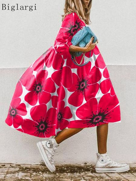 basic casual dresses floral summer midi dress women loose print ladies fashion woman vestido mujer 230706, Black;gray
basic casual dresses floral summer midi dress women loose print ladies fashion woman vestido mujer 230706, Black;gray