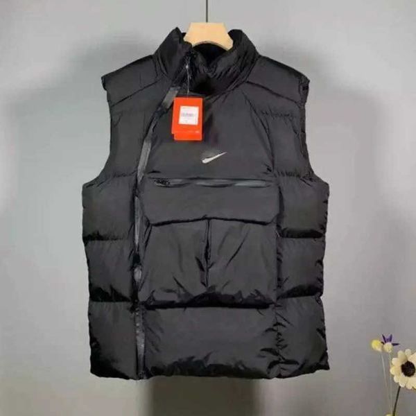nk mens vest sports brand down jacket stand-up collar zipper jackets winter sportswear men women tank casual cardigan coat, Black
nk mens vest sports brand down jacket stand-up collar zipper jackets winter sportswear men women tank casual cardigan coat, Black