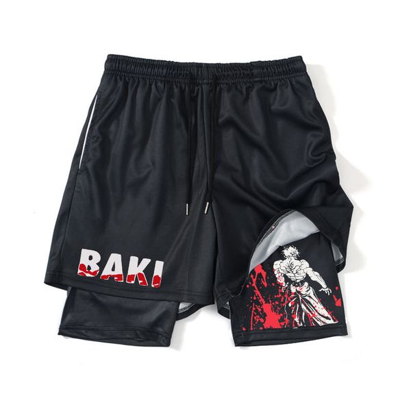 men's shorts anime baki basketball shorts 2 in1 performance shorts to gym fitness men women summer mesh quick dry haman print sports sh, White;black
men's shorts anime baki basketball shorts 2 in1 performance shorts to gym fitness men women summer mesh quick dry haman print sports sh, White;black