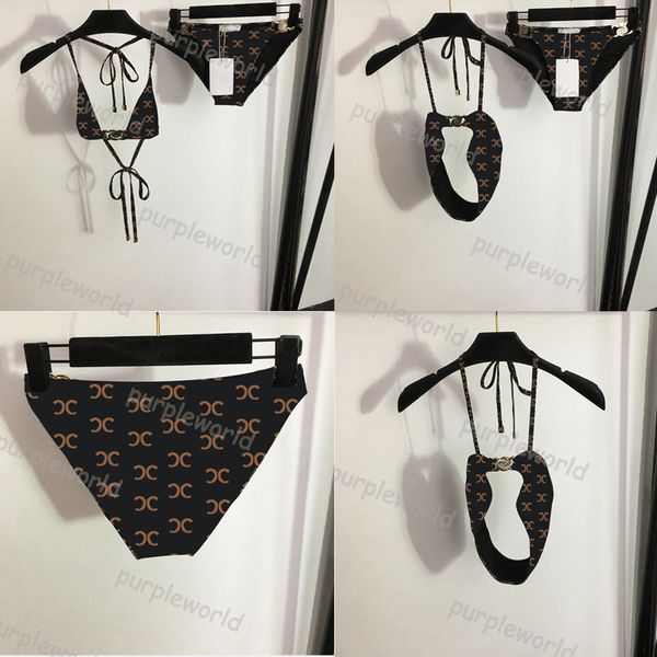 swimwear women metal halter two bathing suit triangle bikini summer swimwear beach bikini set, White;black
swimwear women metal halter two bathing suit triangle bikini summer swimwear beach bikini set, White;black