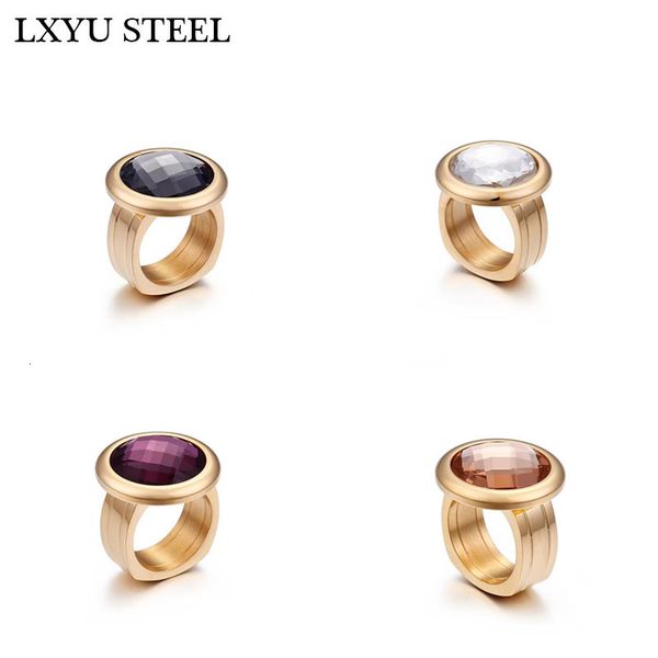 wedding rings mujer anillos rings bulgaria gold color stainless steel multiple color glass rings for women wedding bands jewelry 230706, Slivery;golden
wedding rings mujer anillos rings bulgaria gold color stainless steel multiple color glass rings for women wedding bands jewelry 230706, Slivery;golden
