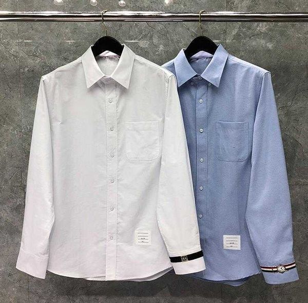 2023 fashion tb thom brand shirts men slim white long sleeve casual shirt cuff watch pattern oxford fabric solid men's clothing, White;black
2023 fashion tb thom brand shirts men slim white long sleeve casual shirt cuff watch pattern oxford fabric solid men's clothing, White;black
