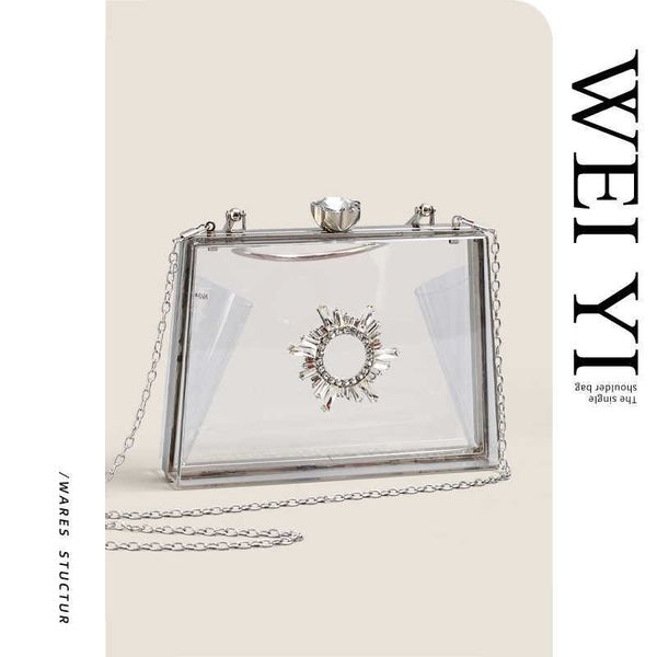 banquet bag transparent chain crossbody bag high-end handheld bag diamond inlaid acrylic evening bag
banquet bag transparent chain crossbody bag high-end handheld bag diamond inlaid acrylic evening bag