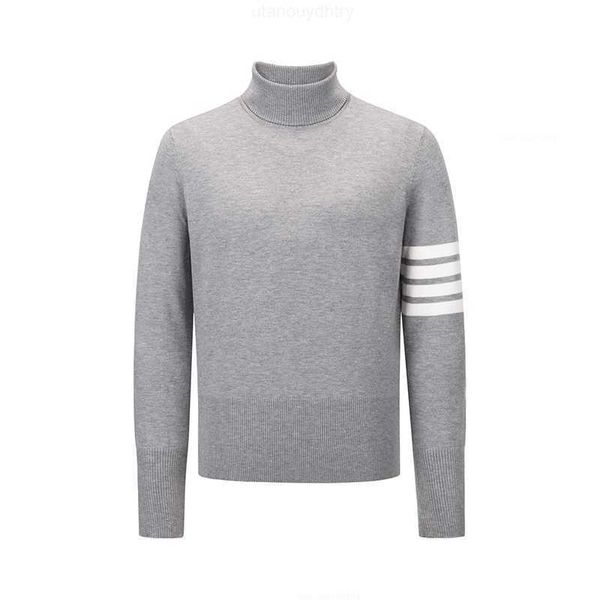tb thom sweater male autumn luxury brand clothing white stripes light gray turtleneck pullovers blouse harajuku casual sweater, White;black
tb thom sweater male autumn luxury brand clothing white stripes light gray turtleneck pullovers blouse harajuku casual sweater, White;black