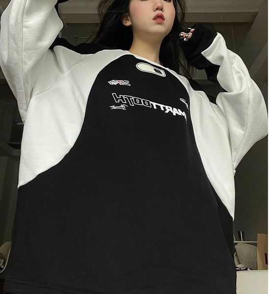 womens hoodies sweatshirts y2k american vintage paneled letter print raglan sleeves round neck sweatshirt loose couple style street 230706, Black
womens hoodies sweatshirts y2k american vintage paneled letter print raglan sleeves round neck sweatshirt loose couple style street 230706, Black