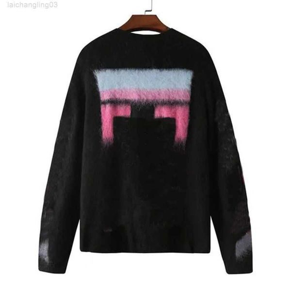 designers sweater mens womens arrow color gradient cardigan lover senior classic multicolor round neck autumn winter european standard sizen, White;black
designers sweater mens womens arrow color gradient cardigan lover senior classic multicolor round neck autumn winter european standard sizen, White;black