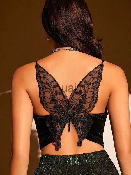 diy tanks camis butterfly embroidery mesh velvet cami women club solid v-neck sleeveless spaghetti strap crop party clothes 2023 j230706, Black
diy tanks camis butterfly embroidery mesh velvet cami women club solid v-neck sleeveless spaghetti strap crop party clothes 2023 j230706, Black