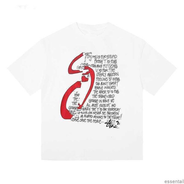 2023 summer men's t-shirts embroidery stussys letter designer short-sleeve tees casual women's pure cotton active sports thirts wh, White;black
2023 summer men's t-shirts embroidery stussys letter designer short-sleeve tees casual women's pure cotton active sports thirts wh, White;black