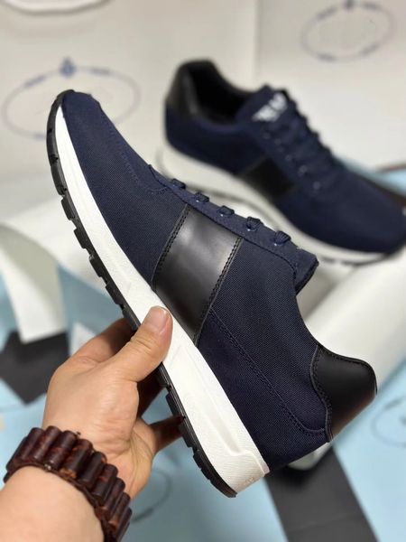 designer men casual shoes re-nylon brushed leather sneakers shoes for men knit fabric runner mesh runner trainers man, Black
designer men casual shoes re-nylon brushed leather sneakers shoes for men knit fabric runner mesh runner trainers man, Black