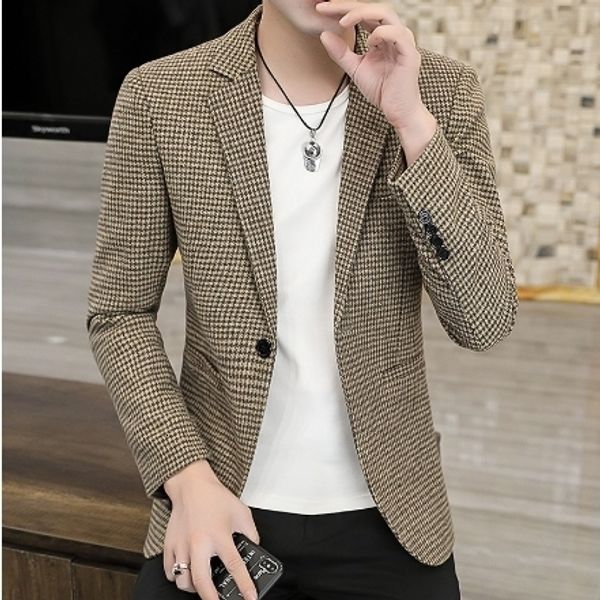 men's suits blazers mens spring suit jacket slim fit small suit casual single breasted buckle check coat 230705, White;black
men's suits blazers mens spring suit jacket slim fit small suit casual single breasted buckle check coat 230705, White;black