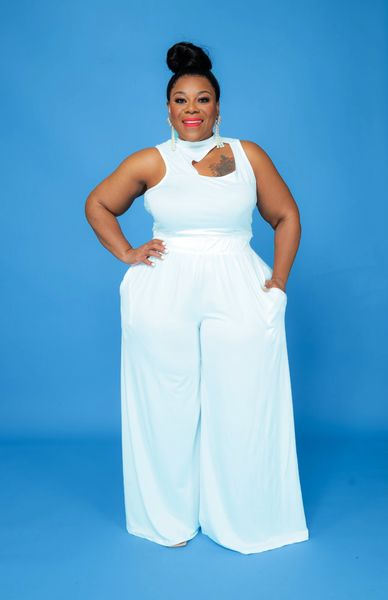 women's plus size pants set white two piece tankwide leg big clothes hollow sleeveless en's 230705, Black
women's plus size pants set white two piece tankwide leg big clothes hollow sleeveless en's 230705, Black