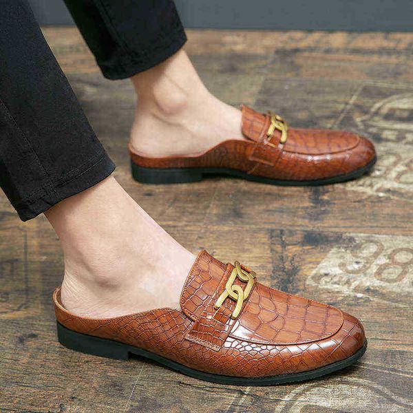 dres shoe men black leather half shoe designer slip on slipper luxury casual loafer plu size mule 220723
dres shoe men black leather half shoe designer slip on slipper luxury casual loafer plu size mule 220723