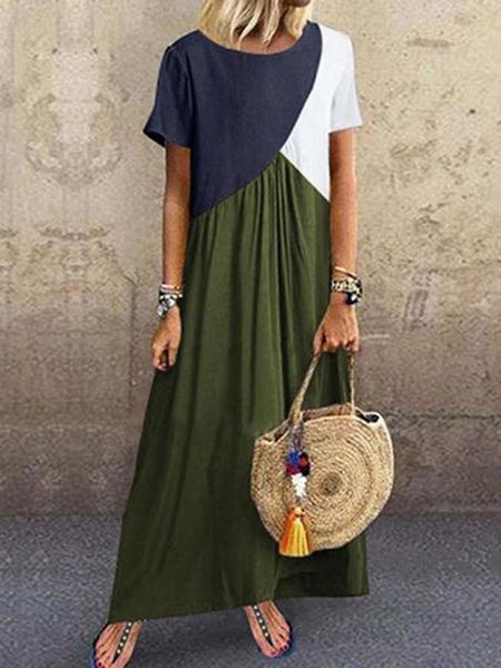 basic casual dresses summer women long maxi for vestidos dress beach patchwork color loose plus size 230706, Black;gray
basic casual dresses summer women long maxi for vestidos dress beach patchwork color loose plus size 230706, Black;gray
