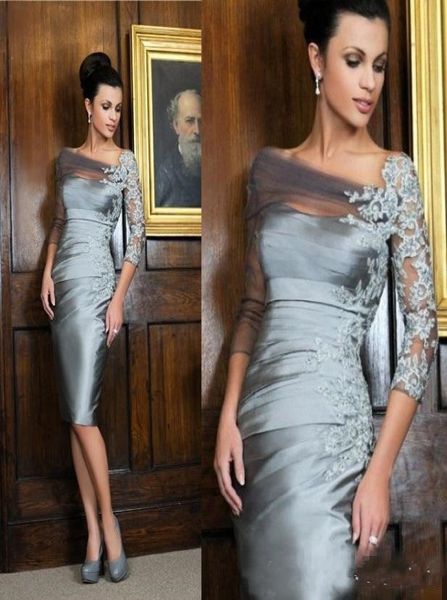 2019 distinctive silver kneelength sheath mother of the bride dresses offshoulder lace 34 long sleeves short evening gowns9476130, Black;red
2019 distinctive silver kneelength sheath mother of the bride dresses offshoulder lace 34 long sleeves short evening gowns9476130, Black;red