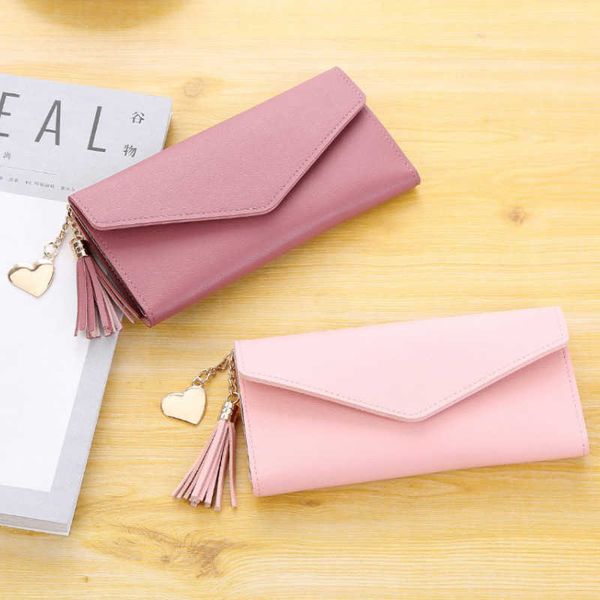2019 new wallet women's long wallet women's handbag leather wallet reservation