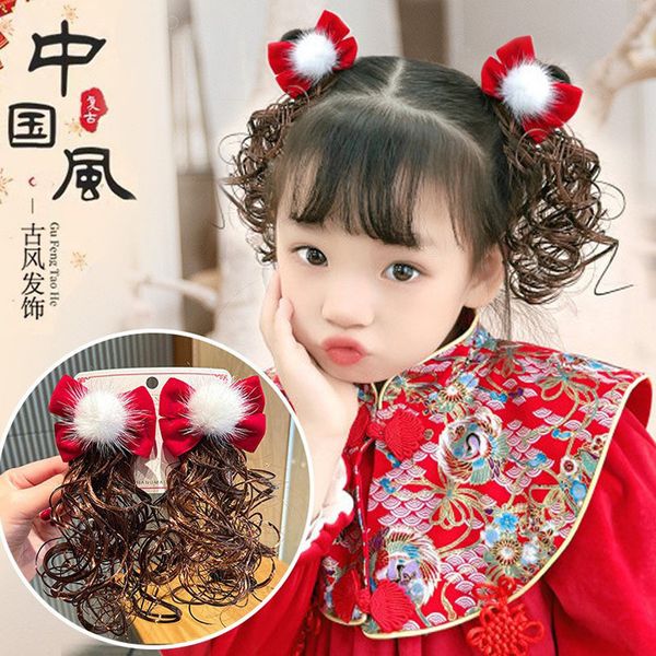fashion blogger designer jewelry girl's wig, plush bow knot hair card, chinoiserie style, red new year's greeting headwear clips b, Golden;silver
fashion blogger designer jewelry girl's wig, plush bow knot hair card, chinoiserie style, red new year's greeting headwear clips b, Golden;silver