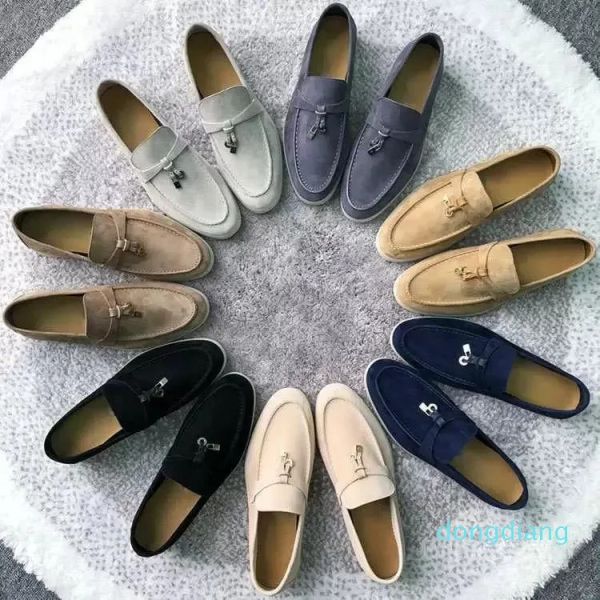 womens dress shoes loro piana cashmere loafers designers classic buckle round toes flat heel leisure comfort four seasons women factory shoe, Black
womens dress shoes loro piana cashmere loafers designers classic buckle round toes flat heel leisure comfort four seasons women factory shoe, Black