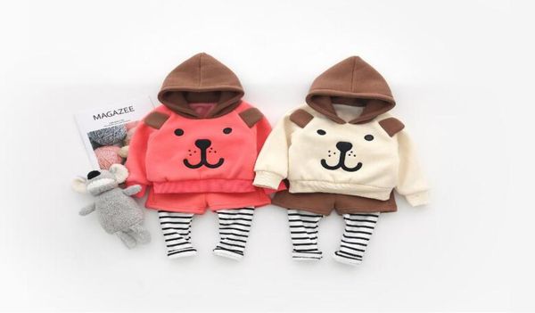 new baby boys and girls hooded bear sweater ear fake two pants suit clothing sets4647836, White 
new baby boys and girls hooded bear sweater ear fake two pants suit clothing sets4647836, White
