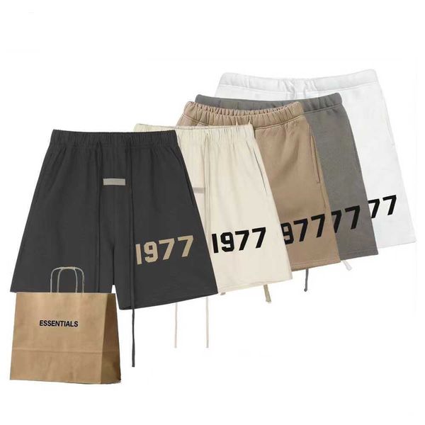 ens ess 1977 shorts letter printed short pants casual fashion summer men essen for male streetwear loose sports clothing, White;black
ens ess 1977 shorts letter printed short pants casual fashion summer men essen for male streetwear loose sports clothing, White;black