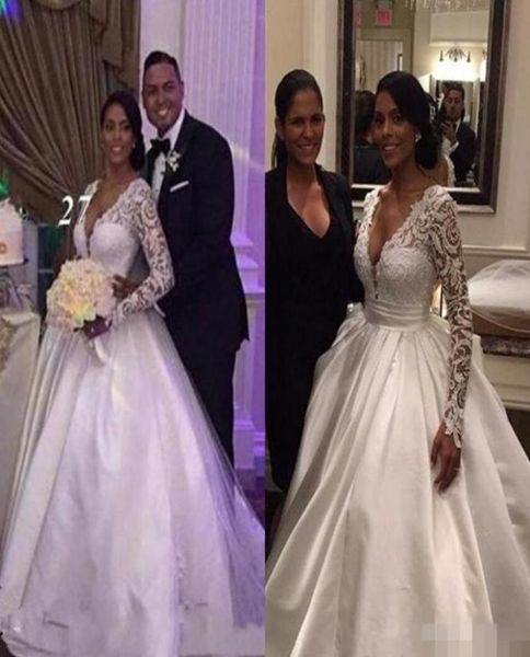 elegant deep v neck wedding dresses long sleeves satin ruced plunging custom made chapel wedding bridal ball gown vestido de novia6549743, White
elegant deep v neck wedding dresses long sleeves satin ruced plunging custom made chapel wedding bridal ball gown vestido de novia6549743, White