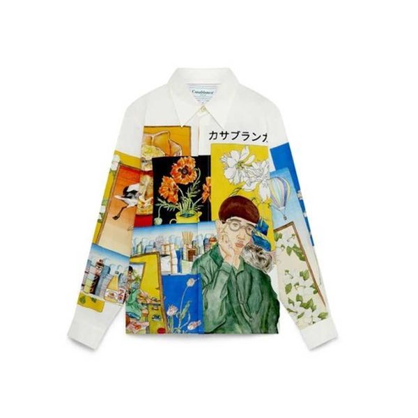 casablanc shirts new surfing lazy wind silk satin long sleeve shirt men's and women's fashion brand bca7 59vx, White;black
casablanc shirts new surfing lazy wind silk satin long sleeve shirt men's and women's fashion brand bca7 59vx, White;black