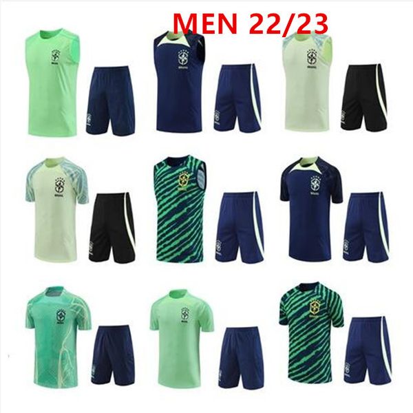 22/23 brazil short sleeve tracksuit sportswear men training suit soccer jersey kit uniform chandal g.jesus coutinho brasil sleeveless vest f, Black
22/23 brazil short sleeve tracksuit sportswear men training suit soccer jersey kit uniform chandal g.jesus coutinho brasil sleeveless vest f, Black