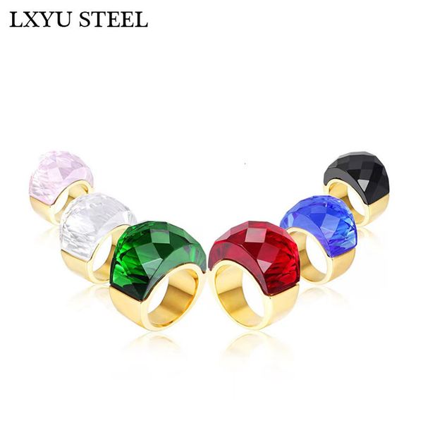 band rings women stainless steel cz aaa stone rings champagne glass cut stone 6mm width finger rings fit formal party accessories 230706, Silver
band rings women stainless steel cz aaa stone rings champagne glass cut stone 6mm width finger rings fit formal party accessories 230706, Silver