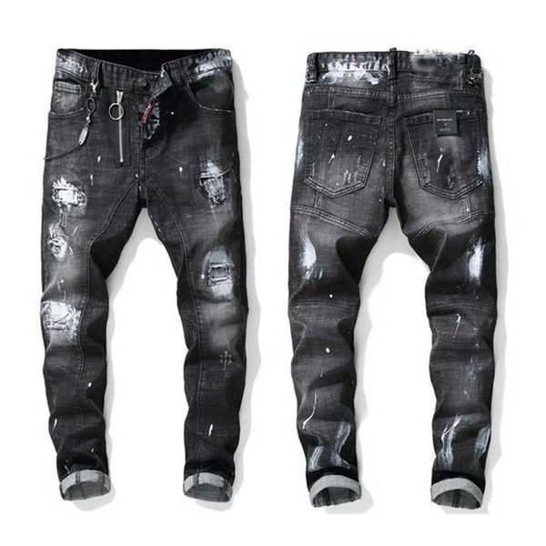 men more badge slim fit jeans straight leg washed fashion designer sreetwear painted biker men's denim pants trousers big size 896 b5jv, Black
men more badge slim fit jeans straight leg washed fashion designer sreetwear painted biker men's denim pants trousers big size 896 b5jv, Black