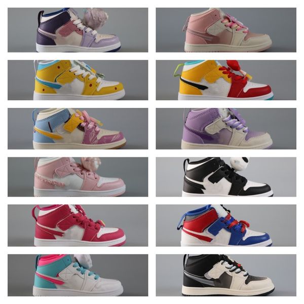 children kids jumpman 1 mid basketball shoes with cartoon pendant obsidian boys girls sneakers blue red air jorden 1s kids panda mouse hero
children kids jumpman 1 mid basketball shoes with cartoon pendant obsidian boys girls sneakers blue red air jorden 1s kids panda mouse hero