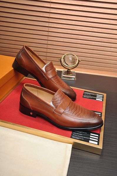 2023 men dress shoes designer genuine leather slip on casual loafers gentlemen brand business party wedding shoes size 38-45, Black
2023 men dress shoes designer genuine leather slip on casual loafers gentlemen brand business party wedding shoes size 38-45, Black