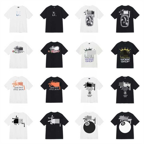 designer mens stussys shirts ice cream tees summer casual short sleeve slim fit breathable dice printed round neck street tshirt luxury fash, White;black 
designer mens stussys shirts ice cream tees summer casual short sleeve slim fit breathable dice printed round neck street tshirt luxury fash, White;black