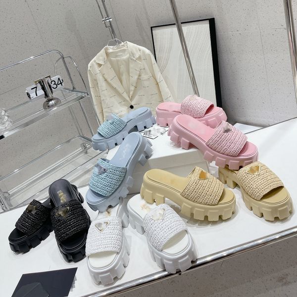 crochet monolith slides women ladies platform slippers raffia straw sandals fisherman triangle buckle mules thick bottom heels beige classic, Black
crochet monolith slides women ladies platform slippers raffia straw sandals fisherman triangle buckle mules thick bottom heels beige classic, Black