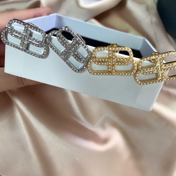 designer b earrings large stud pearl rhinestone womanly versatile luxury high fashion, Golden
designer b earrings large stud pearl rhinestone womanly versatile luxury high fashion, Golden
