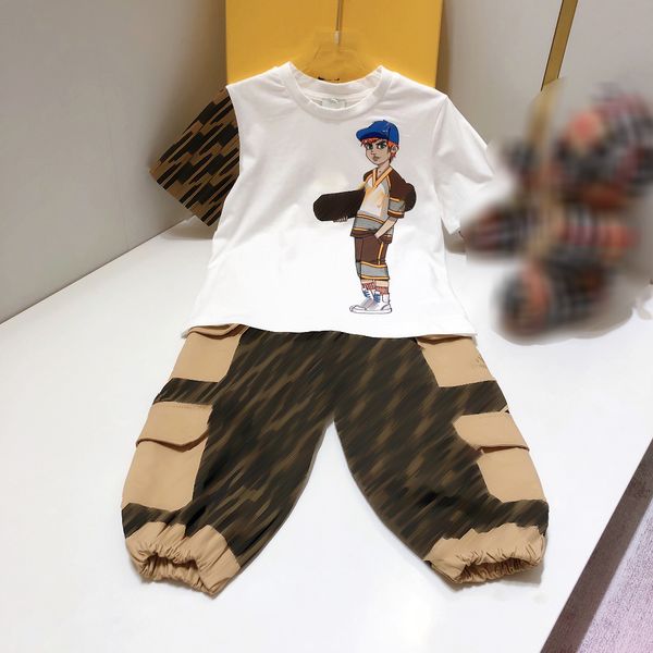 2023ss summer kids clothing sets round neck t shirt with pants two pieces sets brand designer white t-shirts with cargo pants high end child
2023ss summer kids clothing sets round neck t shirt with pants two pieces sets brand designer white t-shirts with cargo pants high end child