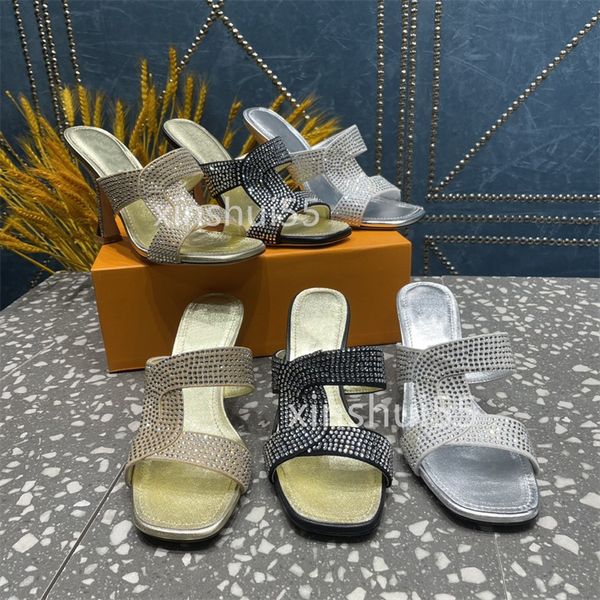 premium designer sandals genuine leather shiny high-heeled slippers full of diamonds, Black
premium designer sandals genuine leather shiny high-heeled slippers full of diamonds, Black