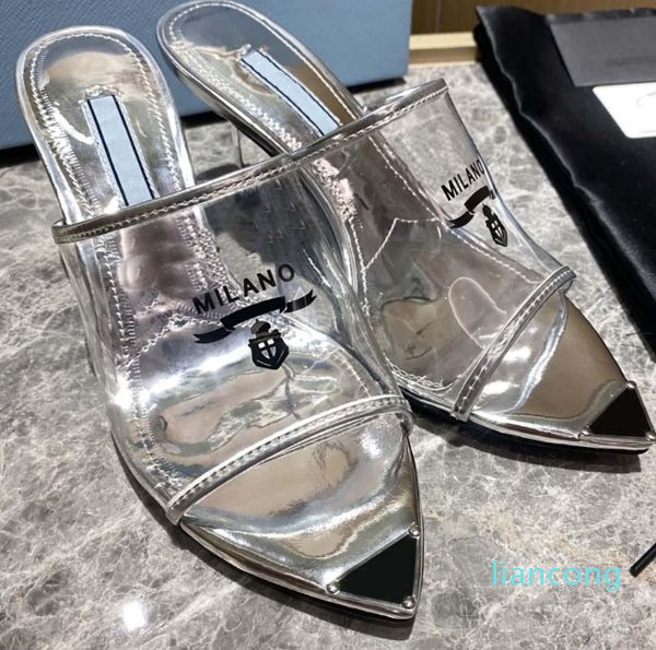 designer women sandals chunky high heel 7.5cm sier metallic leather insole slippers 35-42 with box, Black
designer women sandals chunky high heel 7.5cm sier metallic leather insole slippers 35-42 with box, Black