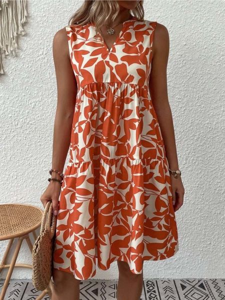 basic casual dresses summer fashion boho print beach dress women vneck sleeveless ruffles loose mini ladies holiday clothing 230706, Black;gray
basic casual dresses summer fashion boho print beach dress women vneck sleeveless ruffles loose mini ladies holiday clothing 230706, Black;gray