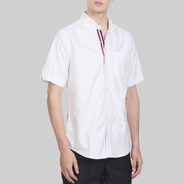 2023 tb thom fashion brand shirts men slim short sleeve casual shirt oxford cotton solid men's clothing formal business shirt, White;black
2023 tb thom fashion brand shirts men slim short sleeve casual shirt oxford cotton solid men's clothing formal business shirt, White;black