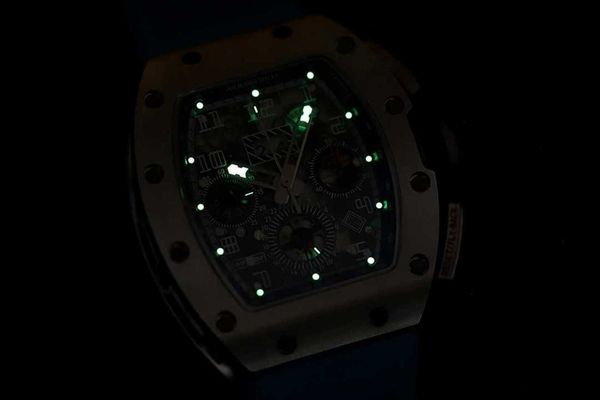 luxury mechanical r i c h a r d luxury superb style male wrist watches rm11 rm11-03 nekq designer high-end quality titanium alloy dial bezel, Slivery;brown
