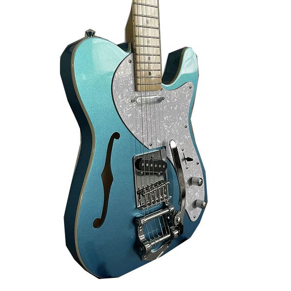 metallic blue tl electric guitar maple fretboard&neck semi hollow jazz bridge
metallic blue tl electric guitar maple fretboard&neck semi hollow jazz bridge