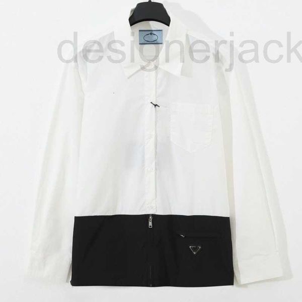 men's casual shirts designer summer mens shirt designer blouse all-match lapel coat men women loose long sleeved shirts metal triangle, White;black
men's casual shirts designer summer mens shirt designer blouse all-match lapel coat men women loose long sleeved shirts metal triangle, White;black