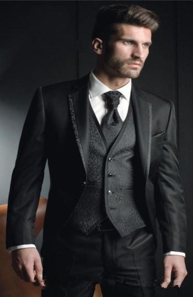 new arrivals one button black groom tuxedos groomsmen notch lapel man blazer mens wedding suits jacketpantsvesttie5893813, Black;gray
new arrivals one button black groom tuxedos groomsmen notch lapel man blazer mens wedding suits jacketpantsvesttie5893813, Black;gray