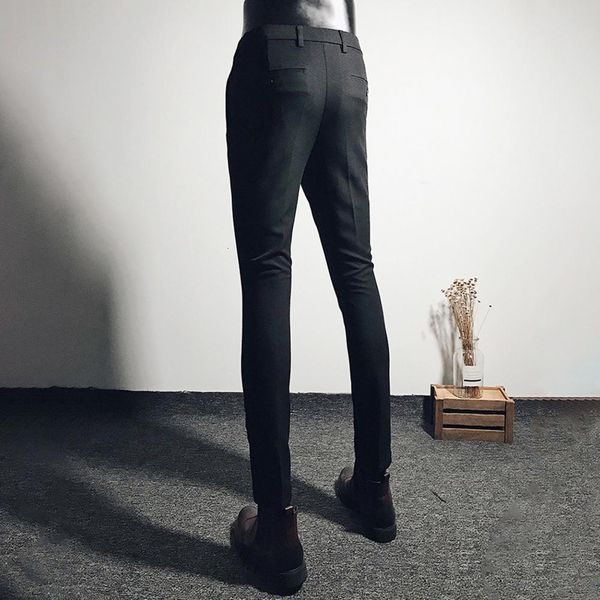 men's pants summer s men suit formal slim fit classics mid weight straight business casual trousers l34 230705, Black
men's pants summer s men suit formal slim fit classics mid weight straight business casual trousers l34 230705, Black