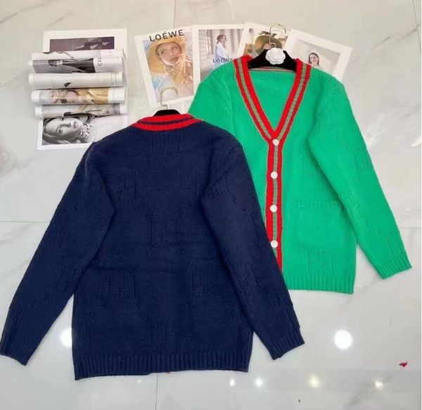 women brand sweaters designer letter pattern cardigan sweater coat wool blended ladies knitted v-neck long sleeve coat, White;black
women brand sweaters designer letter pattern cardigan sweater coat wool blended ladies knitted v-neck long sleeve coat, White;black