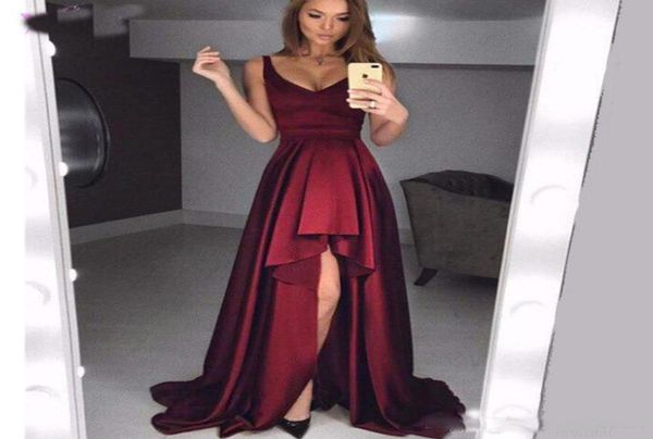 burgundy high low prom dresses satin simple long evening dresses gown robe de soiree cocktail party custom made6456255, Black;red
burgundy high low prom dresses satin simple long evening dresses gown robe de soiree cocktail party custom made6456255, Black;red